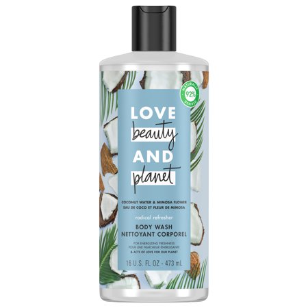 0055086000437 - LOVE BEAUTY AND PLANET RADICAL REFRESHER BODY WASH COCONUT WATER AND MIMOSA FLOWER 16 OZ