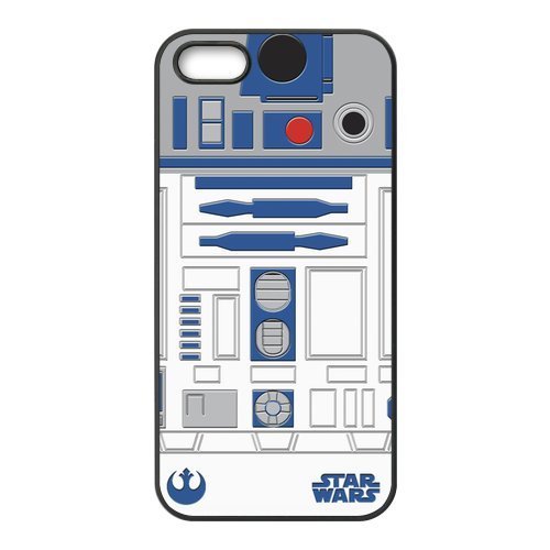 0550970474191 - CLASSIC MOVIE STAR WARS SERIES FUNNY R2D2 ROBOT FOR IPHONE5 OR 5S BEST RUBBER COVER CASE AT COLOR YOUR DREAM MALL