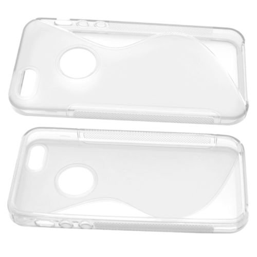 0055223156850 - APPLE IPHONE 5 S CLEAR SOFT SILICONE TPU S-LINE PHONE CASE (CLEAR)