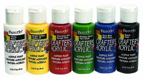 0553002686074 - DECOART DASK278 CRAFTER'S ACRYLICS PRIMARY SAMPLE PACK