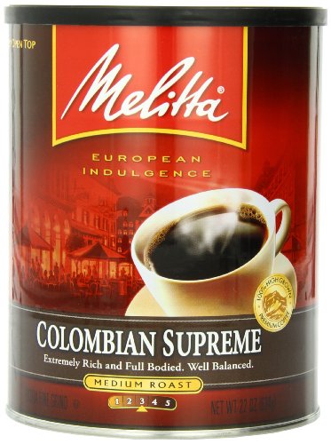 0055437602617 - MELITTA COFFEE, COLOMBIAN SUPREME GROUND, MEDIUM ROAST, 22-OUNCE