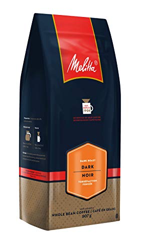 0055437607872 - MELITTA DARK ROAST WHOLE BEAN COFFEE, 100% ARABICA COFFEE BEANS, PREMIUM COFFEE, KOSHER CERTIFIED, 907 G