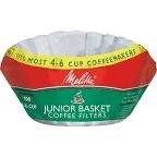 0055437629126 - JUNIOR BASKET COFFEE FILTER IN WHITE 100 FILTERS