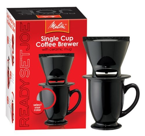 0055437640756 - MELITTA READY SET JOE/MUG 64010 COFFEE MAKERS SPECIALITY, BLACK