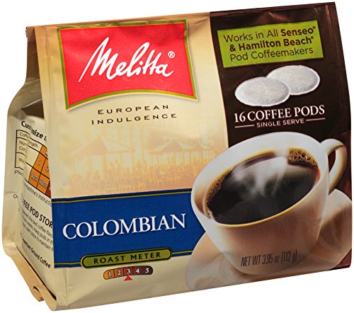 0055437754538 - MELITTA COFFEE PODS FOR SENSEO AND HAMILTON BEACH POD BREWERS, COLOMBIAN (PACK O