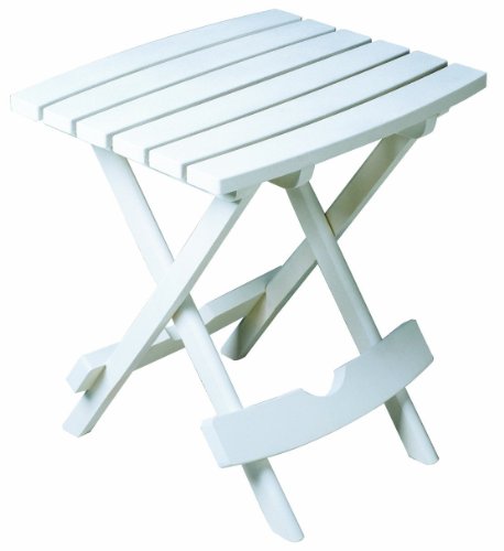 5557890078046 - ADAMS MANUFACTURING 8500-48-3700 QUIK-FOLD SIDE TABLE, WHITE