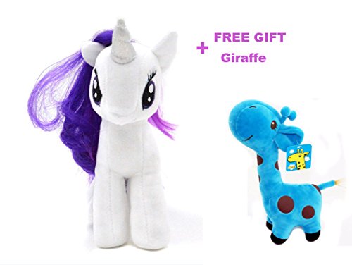 0000559238701 - BEAUTIFUL HORSE PLUSH TOY - SOFT AND QUALITY CANDY COLORED FOR YOUR CHILDREN'S + GITF PLUSH GIRAFFE