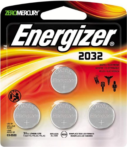 5596692015347 - ENERGIZER CR2032 3 VOLT LITHIUM COIN BATTERY, 4 COUNT