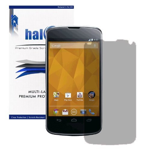 5596692070018 - HALO SCREEN PROTECTOR HIGH DEFINITION (HD) CLEAR (INVISIBLE) FOR GOOGLE NEXUS 4 E960 - LIFETIME REPLACEMENT WARRANTY