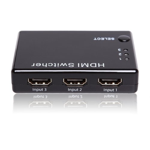 5596692134680 - C&E ULTRA HIGH PERFORMANCE HDMI SWITCHER, 3TO1 SWITCH WITH IR REMOTE SUPPORT 3D