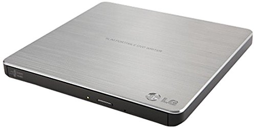 5596692221885 - LG ELECTRONICS 8X USB 2.0 SUPER MULTI ULTRA SLIM PORTABLE DVD REWRITER, EXTERNAL DRIVE WITH M-DISC SUPPORT, RETAIL (SILVER) GP60NS50