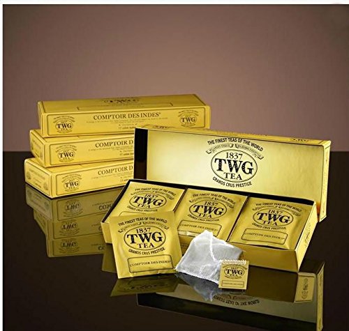 5601050030075 - TWG SINGAPORE - LUXURY TEAS - BLACK TEA COMPTOIR DES INDES (MASALA CHAI) - 15 HAND SEWN PURE COTTON TEA BAGS