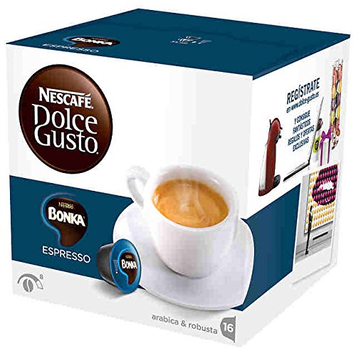 5608652005029 - NESCAFE DOLCE GUSTO PODS/ CAPSULES - ESPRESSO BONKA COFFEE = 16 COUNT (PACK OF 3)