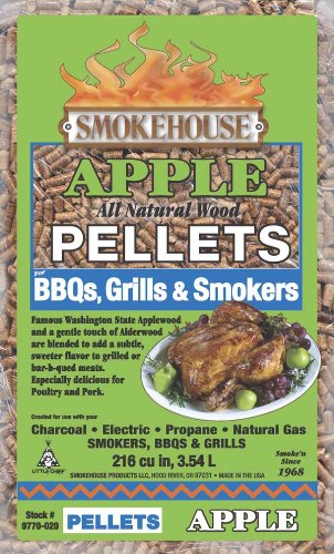 5662252294573 - SMOKEHOUSE PRODUCTS 9770-020-0000 5-POUND BAG ALL NATURAL APPLE FLAVORED WOOD PELLETS, BULK