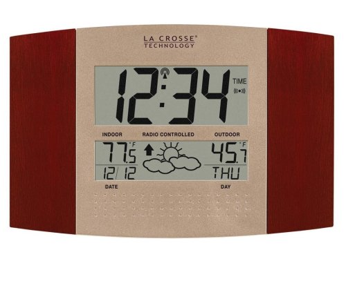 5662252449379 - LA CROSSE TECHNOLOGY WS-8157U-CH-IT ATOMIC CLOCK WITH OUTDOOR TEMPERATURE AND WEATHER FORECAST