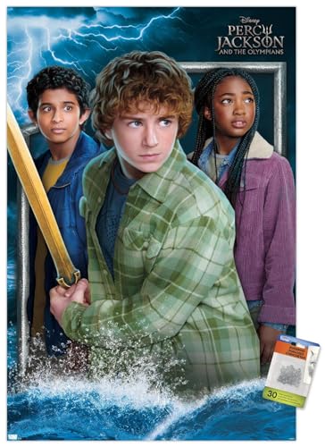 0056628117934 - DISNEY PERCY JACKSON AND THE OLYMPIANS - TRIO WALL POSTER WITH PUSHPINS