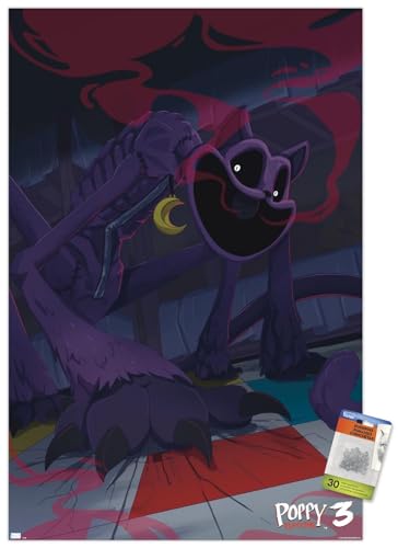 0056628122631 - POPPY PLAYTIME: CHAPTER 3 - CATNAP WALL POSTER WITH PUSHPINS