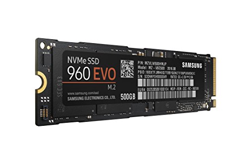 5691982046893 - SAMSUNG 960 EVO SERIES - 500GB NVME - M.2 INTERNAL SSD (MZ-V6E500BW)