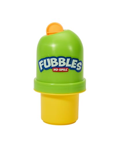 5702017416311 - FUBBLES BUBBLES NO-SPILL BUBBLES TUMBLER | BUBBLE TOY FOR BABIES TODDLERS AND KIDS OF ALL AGES | INCLUDES 4OZ BUBBLE SOLUTION AND BUBBLE WAND (TUMBLER COLORS MAY VARY)