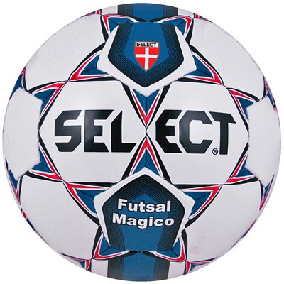 5703543001422 - SELECT FUTSAL MAGICO SOCCER BALLS, WHITE/BLUE/RED