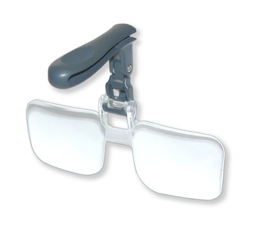 5705557063793 - CARSON OPTICAL VISORMAG 2X POWER (+4.00 DIOPTERS) CLIP-ON MAGNIFYING LENS FOR HATS VM-12