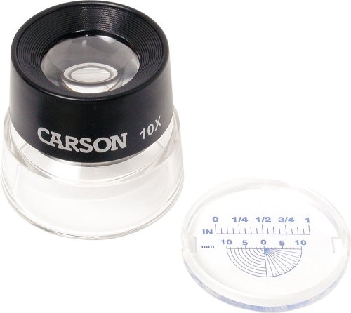 5705557070647 - CARSON LUMILOUPE 10X POWER STAND MAGNIFIER WITH DUAL LENS (LL-20)