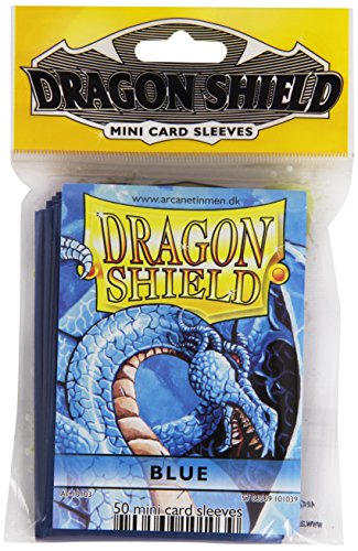 5706569101039 - DRAGON SHIELD MINI CARD SLEEVES BLUE 50 COUNT