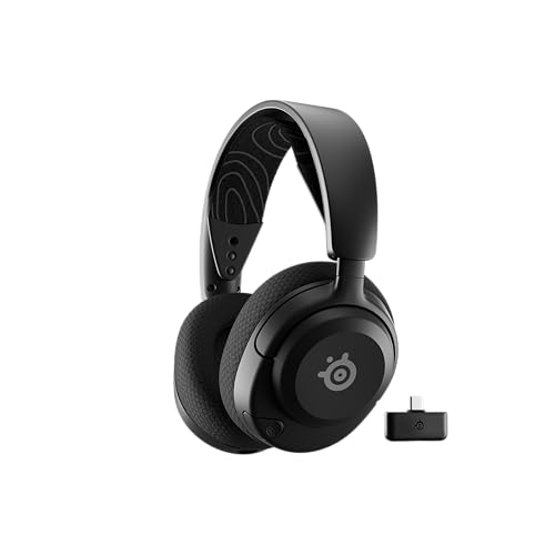 5707119053228 - STEELSERIES ARCTIS NOVA 5 WIRELESS MULTI-SYSTEM GAMING HEADSET — NEODYMIUM MAGNETIC DRIVERS — 100+ AUDIO PRESETS — 60 HR BATTERY — 2.4GHZ OR BT — CLEARCAST GEN2.X MIC — PC, PS5, PS4, SWITCH, MOBILE