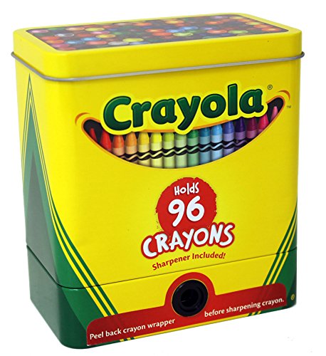 5711008911681 - THE TIN BOX COMPANY 181007-12 CRAYOLA 2-PIECE STORAGE TIN WITH SHARPENER, CRAYONS NOT INCLUDED