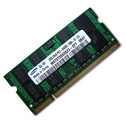 5711045031724 - 2.0GB (2048MB) SAMSUNG ORIGINAL PC2-6400 DDR2 800MHZ SO-DIMM 200 PIN MEMORY MODULE