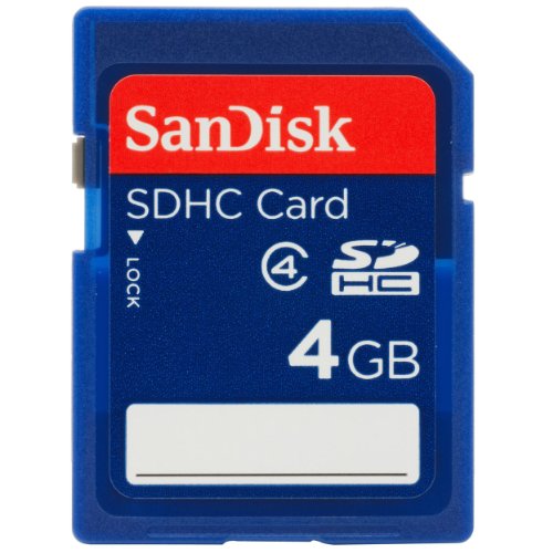 5711045510601 - SANDISK 4GB CLASS 4 SDHC FLASH MEMORY CARD- SDSDB-004G-B35 (LABEL MAY CHANGE)