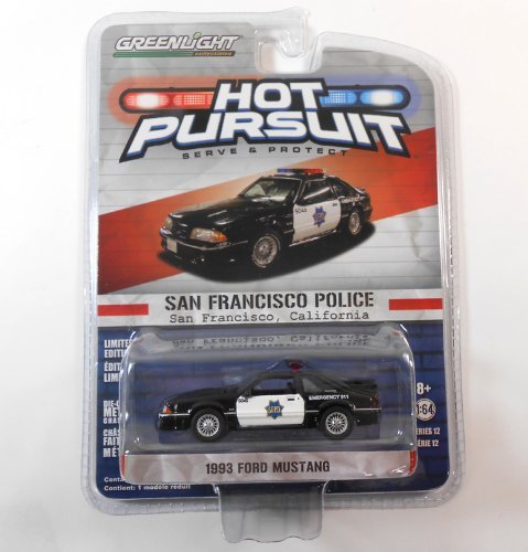 5745141011830 - GREENLIGHT 1/64 1993 FORD MUSTANG - HOT PURSUIT SERIES 12]