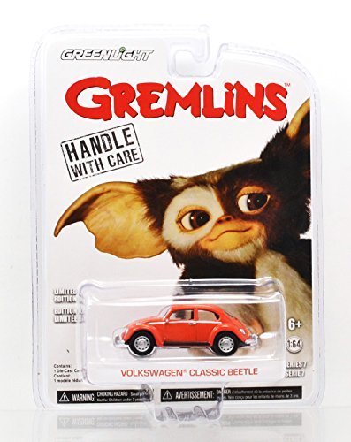 5745141017047 - GREENLIGHT 1:64 HOLLYWOOD GREMLINS? VOLKSWAGEN CLASSIC BEETLE ?? GREEN LIGHT ONE SIXTY-FOUR SCALE HOLLYWOOD? GREMLINS VOLKSWAGEN CLASSIC BEETLE (ORANGE)
