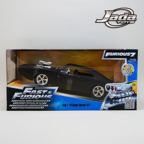 5745141050013 - JADA TOYS (FAST & FURIOUS 7) 1/24 DOM'S 1970 DODGE CHARGER R / T JADA 1/24 SCALE FAST AND THE FURIOUS FURIOUS7 SERIES DIE-CAST MODEL