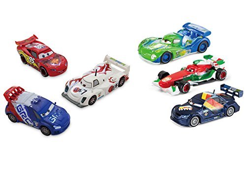 5745141052505 - DISNEY STORE US LIMITED CARS NEON LIGHT UP DIE-CAST CAR DELUXE SET OF SIX SET