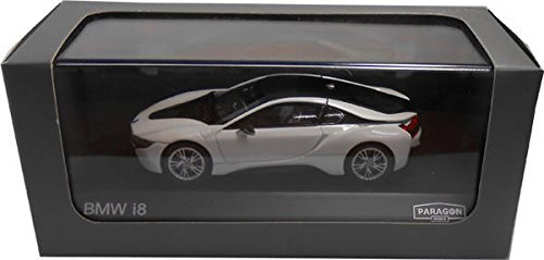 5745141063860 - PARAGON 1/43? BMW I8 CRYSTAL WHITE / FROZEN GRAY ACCENT LHD (PA-91052)