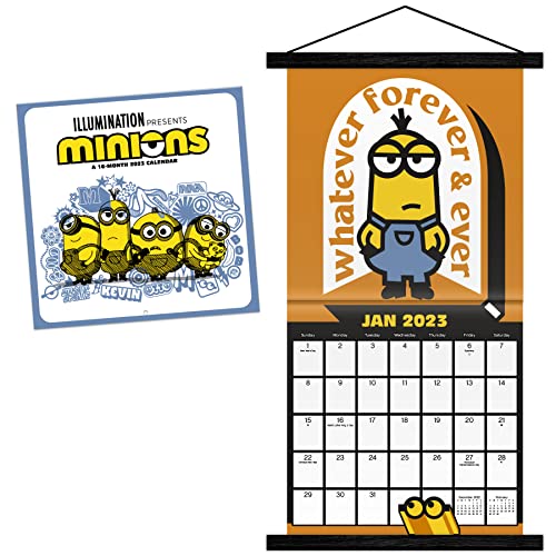 0057668244802 - 2023 MINIONS: THE RISE OF GRU WALL CALENDAR & MAGNETIC FRAME
