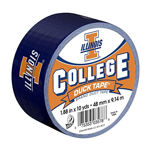 5775005827536 - DUCK BRAND 240288 UNIVERSITY OF ILLINOIS COLLEGE LOGO DUCT TAPE, 1.88-INCH BY 10 YARDS, SINGLE ROLL