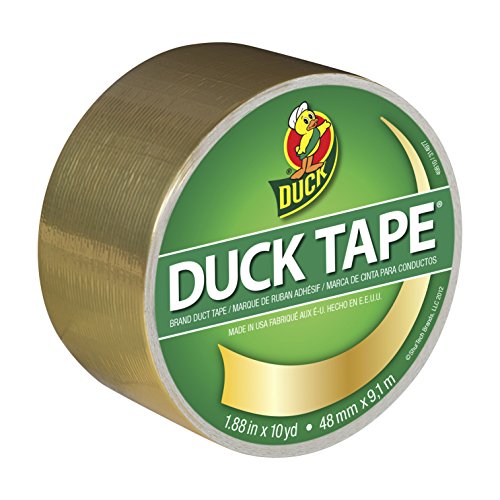 5775005832486 - DUCK BRAND 280748 METALLIC COLOR DUCT TAPE, GOLD, 1.88 INCHES X 10 YARDS, SINGLE ROLL