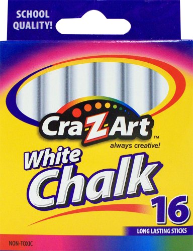 5775005838419 - CRA-Z-ART WHITE CHALK, 16 COUNT (10800-48)