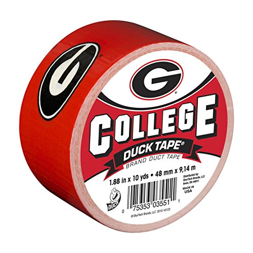 5775005841655 - DUCK BRAND 240266 UNIVERSITY OF GEORGIA COLLEGE LOGO DUCT TAPE, 1.88-INCH BY 10 YARDS, SINGLE ROLL