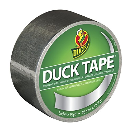 5775005850121 - DUCK BRAND 1303158 METALLIC COLOR DUCT TAPE, CHROME, 1.88 INCHES X 15 YARDS, SINGLE ROLL