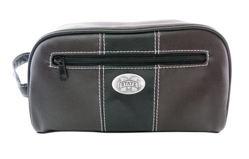 0058000303003 - NCAA MISSISSIPPI STATE BULLDOGS ZEP-PRO TOILETRY CONCHO BAG, BROWN