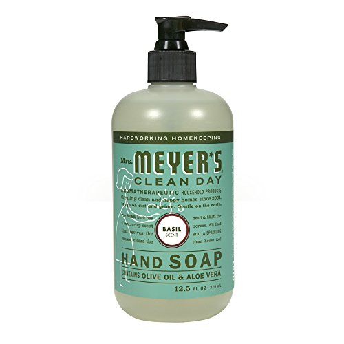 5802314561568 - MRS. MEYER'S HAND SOAP, BASIL, 12.5 FLUID OUNCE (PACK OF 3)