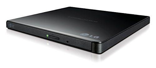 0058231312744 - LG ELECTRONICS 8X USB 2.0 SUPER MULTI ULTRA SLIM PORTABLE DVD+/-RW EXTERNAL DRIVE WITH M-DISC SUPPORT, RETAIL (BLACK) GP65NB60