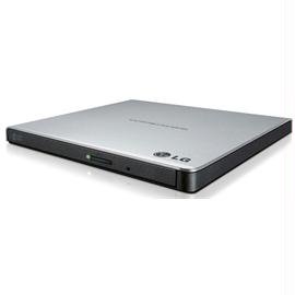 0058231312751 - LG ELECTRONICS 8X USB 2.0 SUPER MULTI ULTRA SLIM PORTABLE DVD+/-RW EXTERNAL DRIVE WITH M-DISC SUPPORT, RETAIL (SILVER) GP65NS60