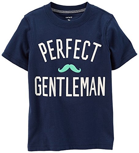 5845215984388 - CARTER'S BABY BOYS' GRAPHIC TEE (BABY) - PERFECT GENTLEMAN - 18 MONTHS SIZE: 18 MONTHS COLOR: PERFECT GENTLEMAN, MODEL: 24326711