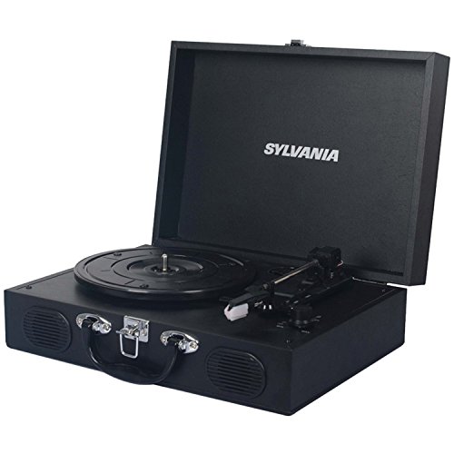 0058465794262 - SYLVANIA STT102USB PORTABLE USB ENCODING TURNTABLE RECORD PLAYER IN SUITCASE