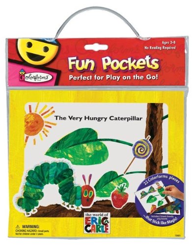 5889332841469 - COLORFORMS FUN POCKETS ERIC CARLE VERY HUNGRY CATERPILLAR TRAVEL KIT