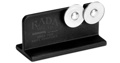 5889332948984 - RADA CUTLERY QUICK EDGE KNIFE SHARPENER WITH HARDENED STEEL WHEELS (DESIGNED FOR RADA KNIVES), R119